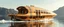 Placeholder: benign transparent superwood alien mega scifi boat with superwood draw bridge and wing doors