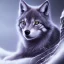 Placeholder: Cat rididng a wolf