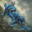 Placeholder: one cougar in blue and white battle armor, a highly detailed illustration, background of Inka jungle, realistic render, 8 k, micro detail, intricate, elegant, centered, digital painting, Artstation, smooth, sharp focus, illustration, artgerm, tomasz alen kopera, peter mohrbacher, donato giancola, joseph christian leyendecker, wlop, boris vallejo