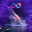Placeholder: infinity symbol ∞ with vibrant powerful shrimp jumping out of the water, striking, neon, chiaroscuro, dramatic, captivating, powerful, fantasy, beautiful, octane render, 16k post-production, artstation: award-winning: atmospheric: commanding: fantastical: clarity: ultra quality: striking: brilliance: stunning colors: amazing depth; lens: f/11, 35mm