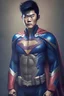 Placeholder: Asian guy that is wearing a superhero suit