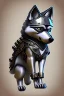 Placeholder: silver steampunk husky gamer logo tambs