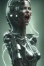 Placeholder: cyberpunk, glass body, women, portrai, open mouth, perfect skin, tron, cyborg , perfekt, real, dream, hr giger