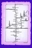 Placeholder: a scan of an ancient Cree Anishinaabe road map, hand drawn been stained and weathered, text is in Cree Syllabic