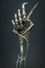 Placeholder: A skeletal hand, gripping a scythe