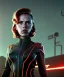 Placeholder: retro sci-fi portrait image from 1960, supermarket parking explosion, fire, classic black widow, young Scarlett Johansson, tight lycra suit, soft color, highly detailed, unreal engine 5, ray tracing, RTX, lumen lighting, ultra detail, volumetric lighting, 3d, finely drawn, high definition, high resolution.