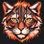 Placeholder: Regal Wildcat in Vector fire art style