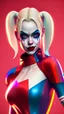 Placeholder: Harley Quinn, high delicate defined details, beautiful, atmospheric, matte, 3 d 8 k octane rendered, sharp focus, illustration, high detail, ultra realistic, highly saturated colors