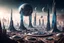 Placeholder: Picture a futuristic city on a distant planet, juxtaposing advanced technology with cosmic vistas and alien architecture,DSLR camera Sony Alpha 7 50mm 1.8,medium shot,high-resolution image with fine details