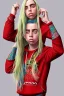 Placeholder: Billie Eilish, in my underwear, photorealistic illustration, 4k