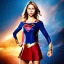 Placeholder: Supergirl with abs