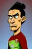 Placeholder: Darwin Nunez Footballer cartoon 2d