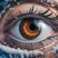 Placeholder: snowboarding in eye, intricate, 8k, macro photography