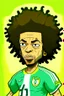 Placeholder: Marcelo Brazilian soccer player cartoon 2d