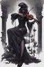 Placeholder: dark Violinist, fantasy