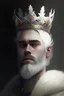 Placeholder: پادشاه جوان با تاج و مو و ریش سفید