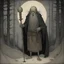 Placeholder: [art by john bauer] Baba Yaga with Czernobog's demonic mace