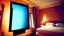 Placeholder: angry hotel owner finds broken LCD screen in hotel room