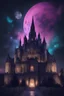 Placeholder: goth, castle, modern, fancy, royal court, cosmos, night, city, capitol, buildings, colors, reality