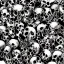 Placeholder: lots of bloody Skulls