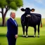 Placeholder: Presidential Portrait of a Cow, Suit and Tie