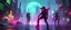 Placeholder: cyberpunk space city, in valley, A space priest rogue cowboy girl biker astronaut with disco ball rocket backpack named Dave started doing the splits, Blew a fuse in his hips and short-circuited his bits, The Martian fluffy gremlins went wild, the Plutonians dogs screamed, Even black-and-white aliens turned ultraviolet green! in the style of fallout 4 and HR Giger, background motion blur , and volume fog spot lights