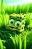 Placeholder: spongebob eating grass