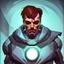 Placeholder: Futuristic, cyberpunk, Friedrich Nietzsche,Comic style