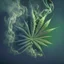 Placeholder: generate a smokey weed wallpaper with asymetrical random placement