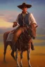 Placeholder: Gaucho argentino en un atardecer