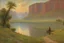 Placeholder: lake, sci-fi, mountains, galactic cosmic influence, friedrich eckenfelder and hans am ende impressionism paintings