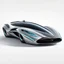 Placeholder: Modern futuristic car in cartoon Zaha Hadid style on white background, png, high resolution, highly detailed texture. By drone