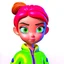 Placeholder: cute girl 3D