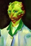 Placeholder: Portrait of a cat by Van Gogh