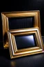 Placeholder: rectangular gold delicate art nouveau picture frame