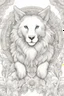 Placeholder: Animals coloring page white background sketch style full body, only use online , mandalas style clean line art white background, no shadows and clear and will outlined