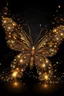 Placeholder: Luminous Light Brown butterfly Light fireworks and manure full of stars