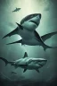 Placeholder: surreal, darkness end, shark,