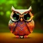 Placeholder: Owl, forest, bokeh, sparkle, depth of field,