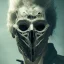 Placeholder: Mystery horror mask,Ambiance dramatique, dramatic lighting, volumetric lighting, hyperrealisme, 8k, high quality, lot of details, fit within portrait