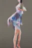 Placeholder: Full body portrait, painting, medium shot lady volumetric mist