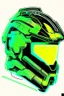 Placeholder: neon halo master chief helmet illustration