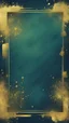 Placeholder: Hyper Realistic Green, Navy-Blue & Golden Abstract Retro Grunge-Frame-Texture