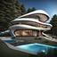 Placeholder: Casa campestre en forma de ostra marina, estilo Zaha Hadid, moderna, calidad ultra, hiperdetallada, 64k