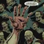 Placeholder: zombie hand pointing, comic book, illustration, fist, finger