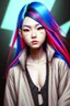 Placeholder: asian cool stylish, lookalike with rainbow hair, epic colour treatment, cinematic colour treatment, meticulously intricate perfectly symmetrical extremely detailed, pixiv daily ranking, pixiv, extreme depth of field, artstation, spectacular details, volumetric lighting, masterpiece, cinematic, Hollywood production, 8k resolution, high definition, max octane render, vivid colors, max resolution, max perfectionism, realistic composition, professional photography, unre