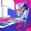 Placeholder: Masterpiece, High Focus, Retro Computer, retro pc,