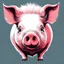 Placeholder: but of a pig vectoraize Head