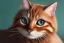 Placeholder: oil painting of a cute cat, hyperrealistic