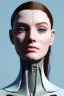 Placeholder: complex 3d render ultra detailed of a beautiful porcelain profile woman android face, cyborg, robotic parts, 150 mm, beautiful studio soft light, rim light, vibrant details, luxurious cyberpunk, lace, hyperrealistic, anatomical, facial muscles, cable electric wires, microchip, elegant, beautiful background, octane render, H.R. Giger style, 8k